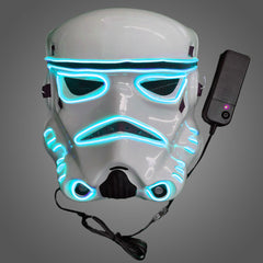 Light up Blue EL Wire Stormtrooper Mask