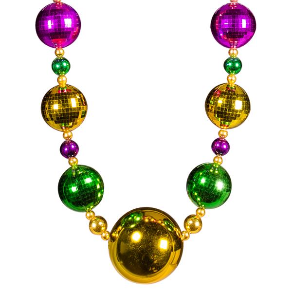 Mardi Gras Jumbo Beaded 44 Inch Necklace