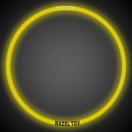 Mazel Tov 22 Inch Glow Necklaces - Assorted Pack of 50
