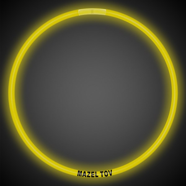 Mazel Tov 22 Inch Glow Necklaces - Assorted Pack of 50