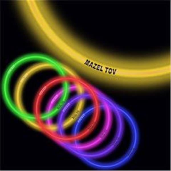 Mazel Tov 22 Inch Glow Stick Necklaces - Assorted Pack of 50