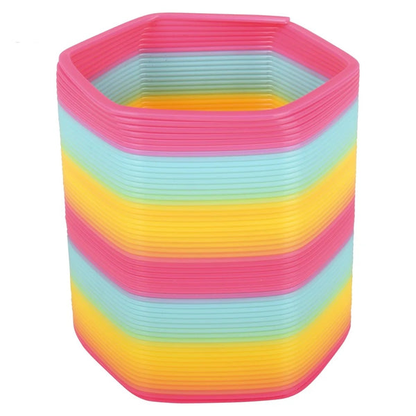 Mega Hexagon Rainbow Coil Spring