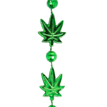 Mini Weed Leaves Beaded Necklaces