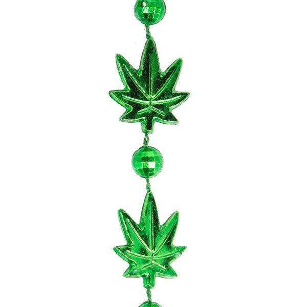 Mini Weed Leaves Beaded Necklaces