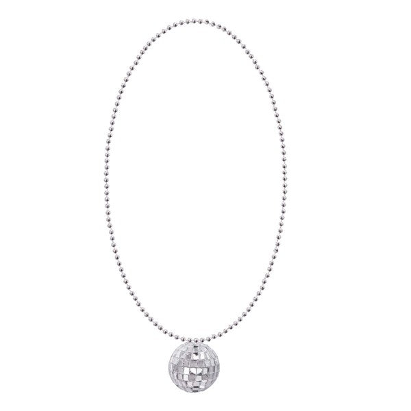 Mirror Disco Ball Bead Necklaces - Pack of 12