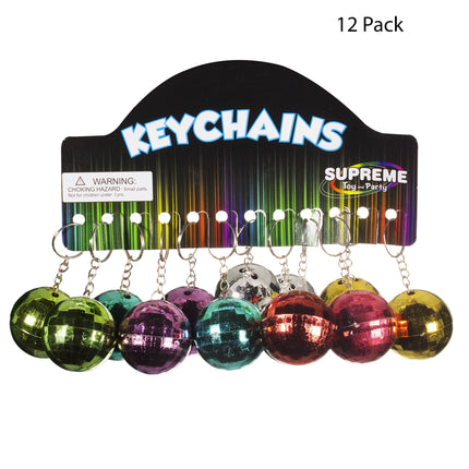 Mirrored Disco Ball Keychains