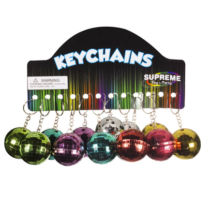 Mirrored Disco Ball Keychains