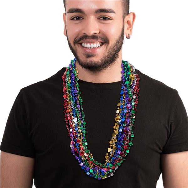 Multi-Color Casino Bead 33 Necklaces