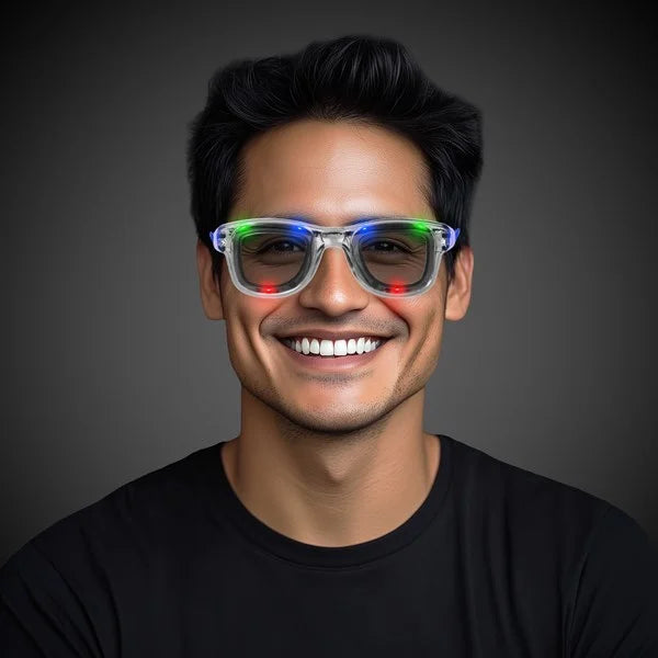 Multi-Color LED Light Up Retro Sunglasses