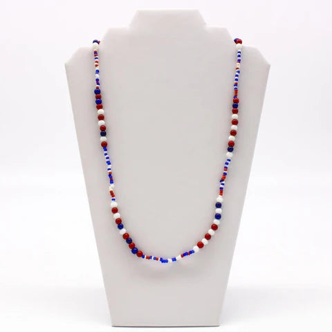 Multi Color Glass Bead 27 Inches Necklaces - Pack of 12
