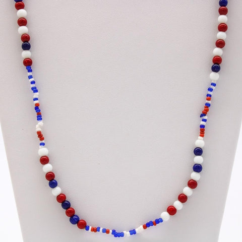 Multi Color Glass Beaded 27 Inches Necklaces - Pack of 12