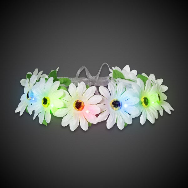 Multi Color LED Daisy Flower Halo Headband