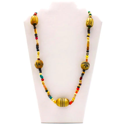 Multi Horn & Bone Beads 27 Inches Necklaces