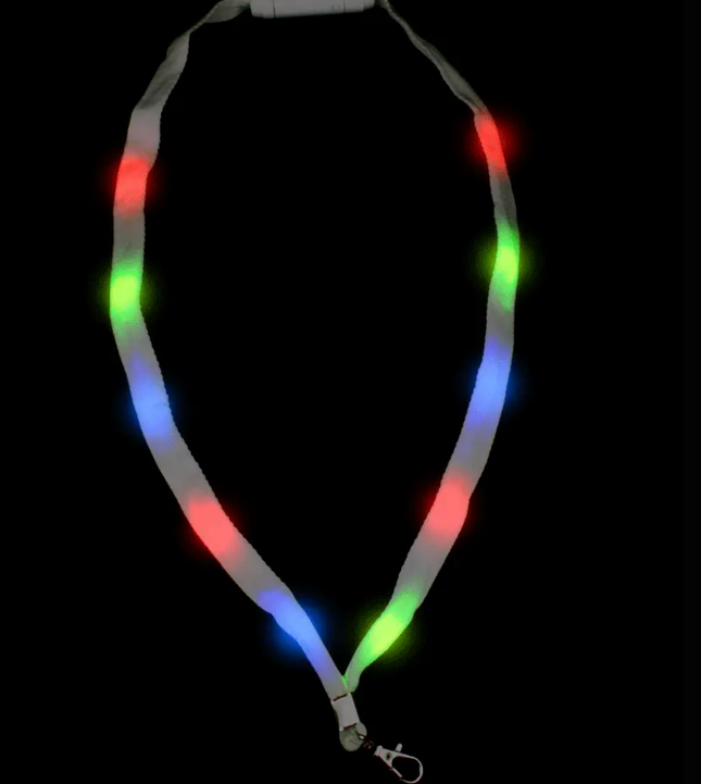 LED Multi-color Flashing Lanyard