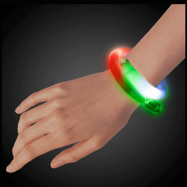 LED Light Up Tube Bracelet - Multi-Color 1 Pc