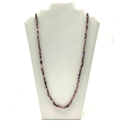 Multicolor Glass Bead 27 Inches Necklaces - Pack of 12