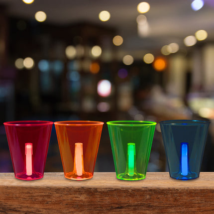 Neon Glow 12 oz Cups