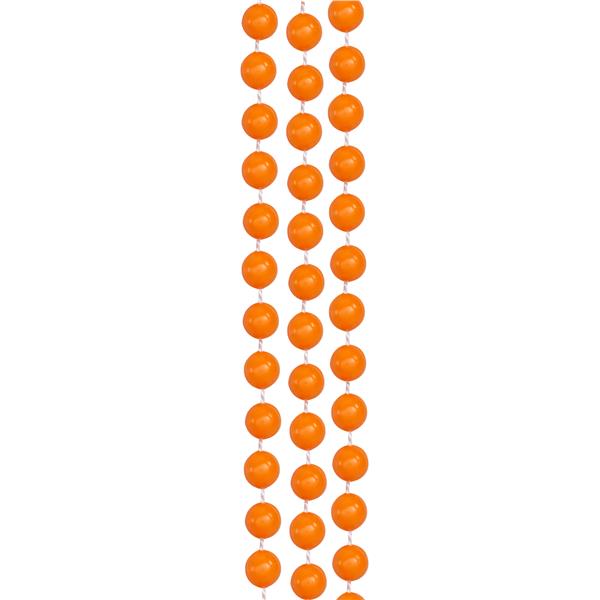 Orange 7mm Beaded Necklaces