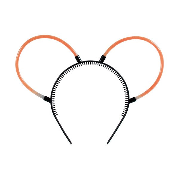 Orange Glow Bunny Ears Headband