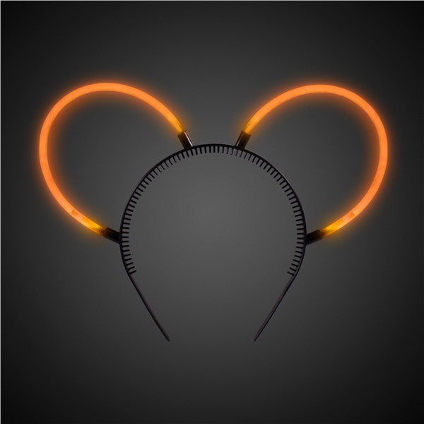 Orange Glow Bunny Ears Headbands