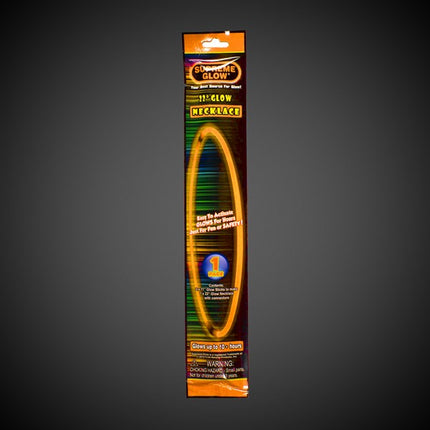 Orange Glow Necklace Pack - 22 Inch