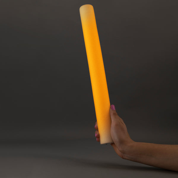 Orange LED Light Up Flashing Foam Stick Baton