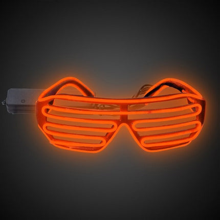 Orange Slotted EL Wire Sound Activated Shades