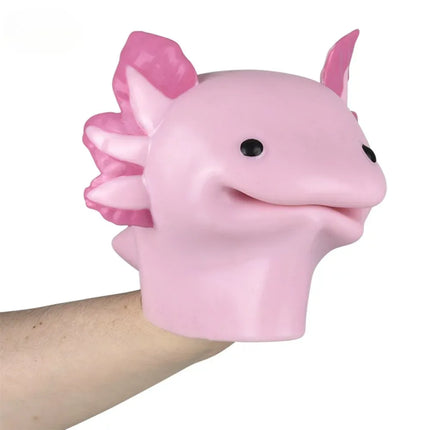 6" Stretchy Axolotl Hand Puppet