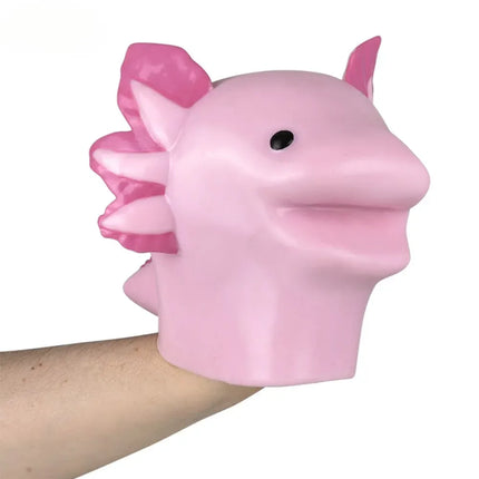 6" Stretchy Axolotl Hand Puppet