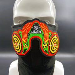 Light up El Wire Danger Panel Mask