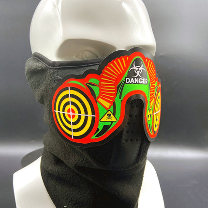 Light up El Wire Danger Panel Mask