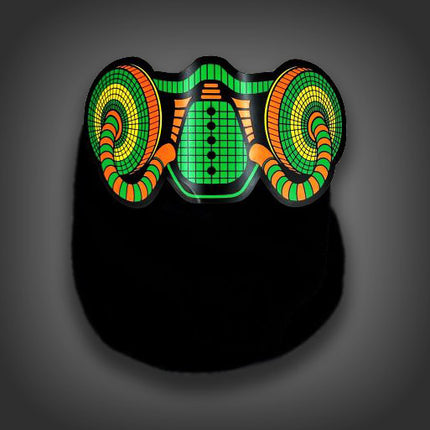Light up El Wire Halloween Gas Mask Panel Mask