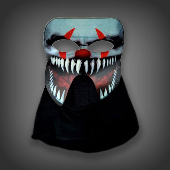 Light up El Wire Halloween Devil Panel Mask
