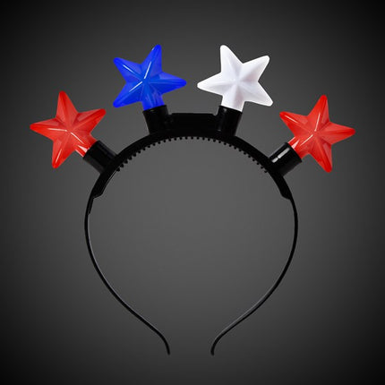 Patriotic LED Light Up Stars Headband