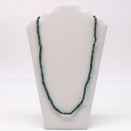 Pearl Teal Glass Bead 27 Inches Necklaces