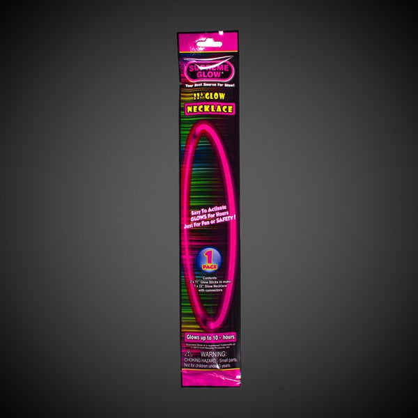 Pink 22 Inch Glow Necklace Pack