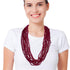 Pink 7mm Bead 33 Inch Necklaces