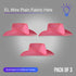 Pink EL Wire Light Up Plain Fabric Cowboy Hats - Pack of 3 | PartyGlowz