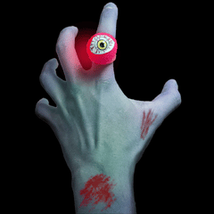 LED Flashing Eyeball Ring - Pink