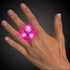 Pink LED Light Up Flashing Diamond Ring