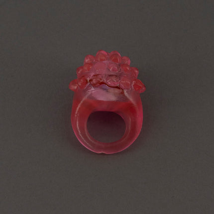 Pink LED Light Up Jelly Bumpy Flashy Rings
