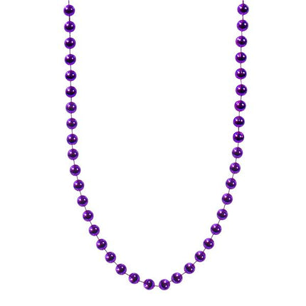 Purple 7mm Beaded 33 Inch Necklaces