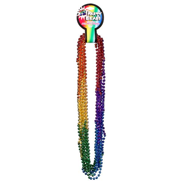 Rainbow Bead 33 Inch Necklaces