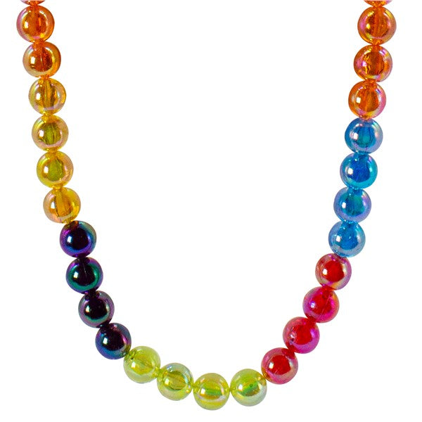 Rainbow Bead 42 Inch Necklaces - Pack of 12