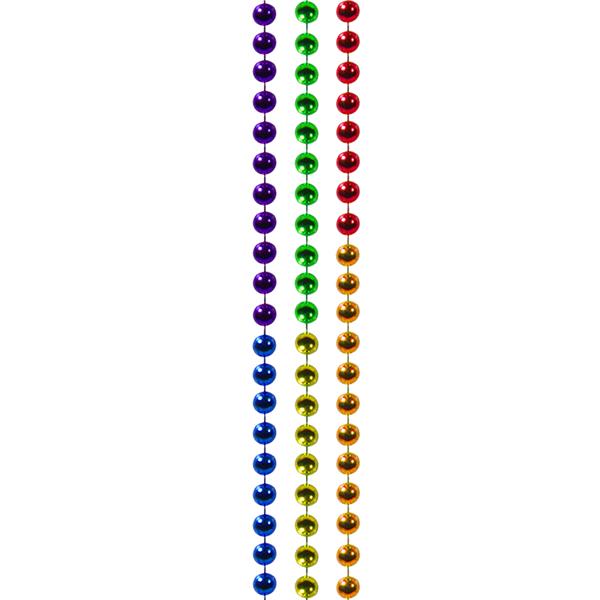 Rainbow Beaded 33 Inch Necklaces