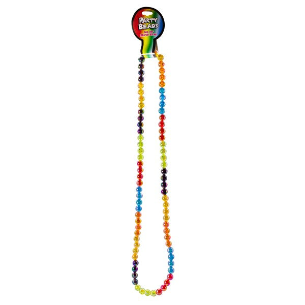Rainbow Beaded 42 Inch Necklaces - Pack of 12