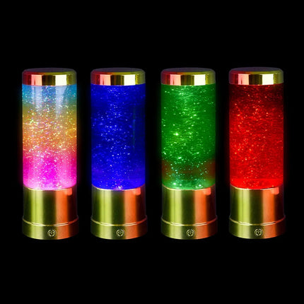 Rainbow Glitter Tube Lamp
