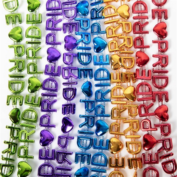 Rainbow Pride 32 Inch Word Beaded Necklaces