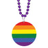 Rainbow Pride Medallion Bead Necklaces
