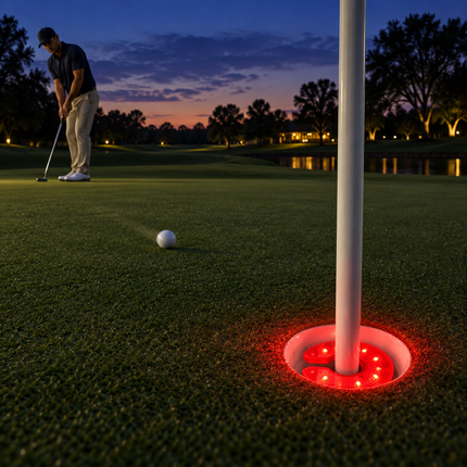 Red golf light for night 
